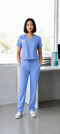 "Unisex" Sky’s the Limit – Carolina Blue Scrub Set