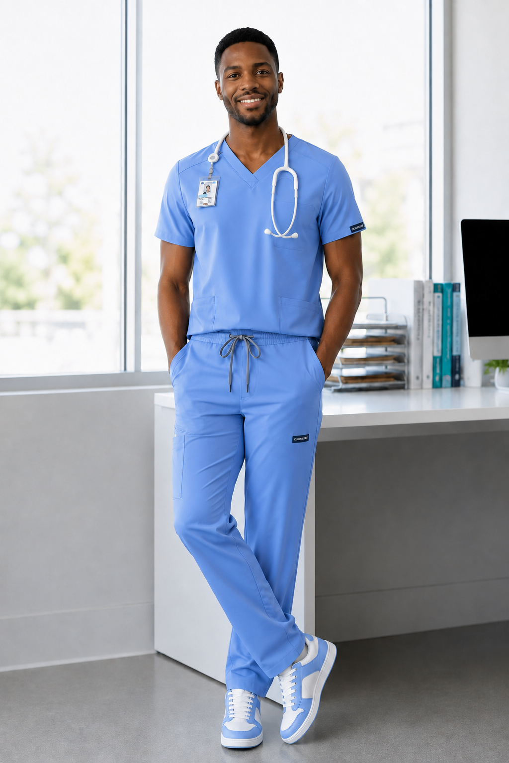 Sky’s the Limit – Carolina Blue Scrub Set