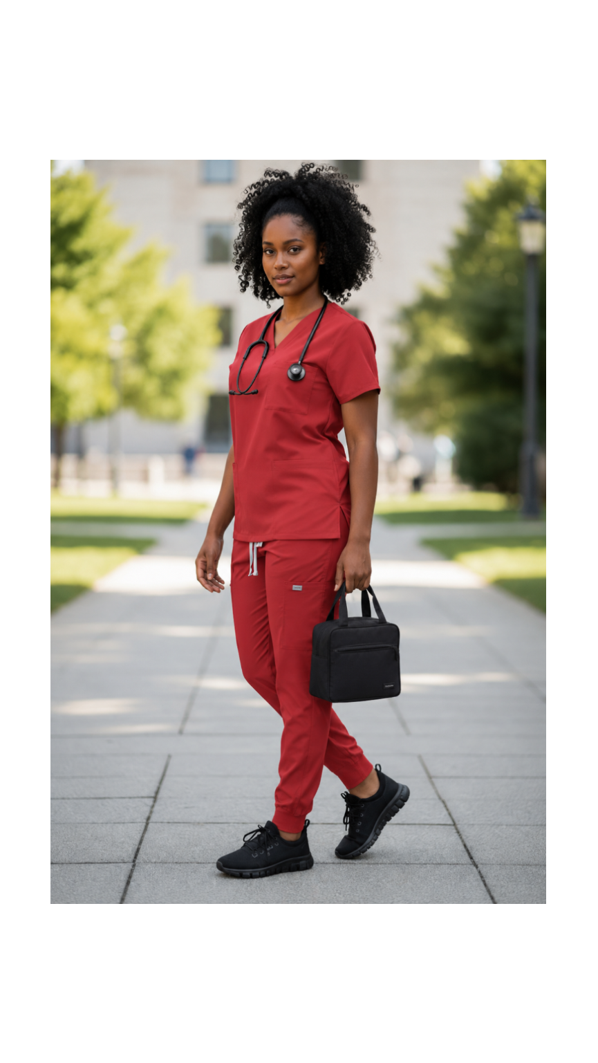 Code Red Ready – Jogger Scrub Set