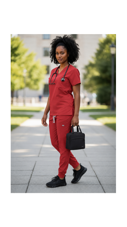 Code Red Ready – Jogger Scrub Set