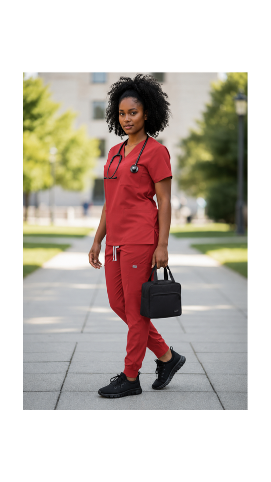 Code Red Ready – Jogger Scrub Set