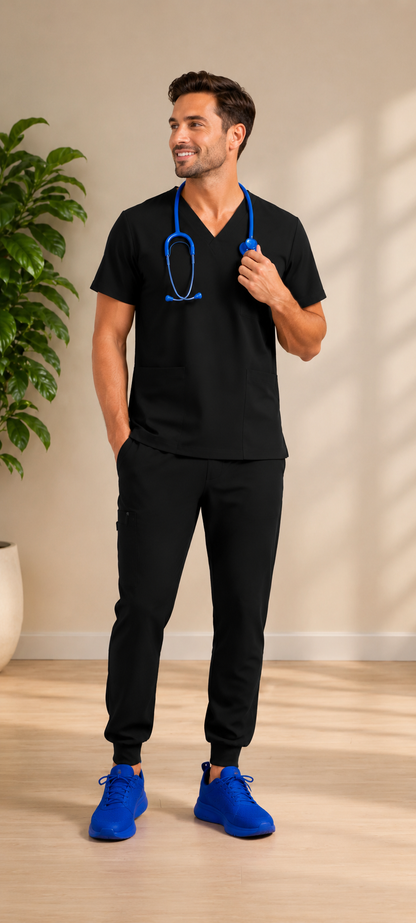 Midnight Authority – Black Jogger Set