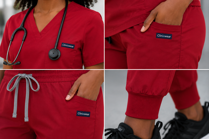 Code Red Ready – Jogger Scrub Set