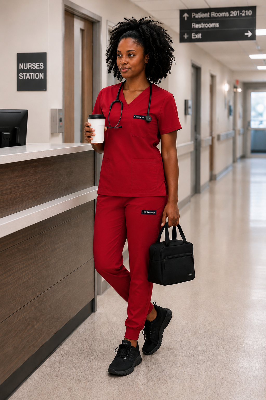 Code Red Ready – Jogger Scrub Set