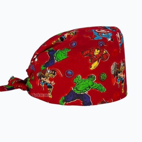 ClinixWear™ Hero Shift Red Scrub Cap