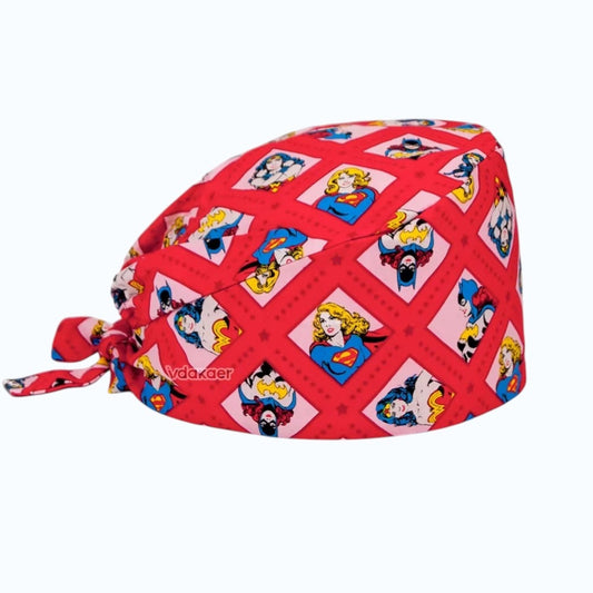 ClinixWear™ Crimson Courage Scrub Cap